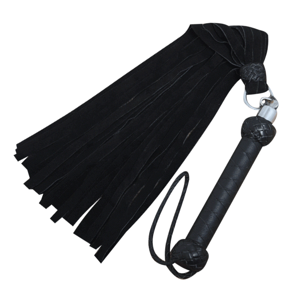 BDSM Fetish Fun Mate Suede Leather Soft Tassel Kinky Flogger, BDSM Impact Toys, Big Leather flogger