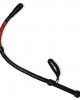 BDSM Leather Bull-Whip Cow Hide 23 Inches Indiana Jones Genuine Black & Red Leather sticks, Fiber Stick Whip