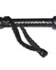 BDSM Leather Bull-Whip Cow Hide 23 Inches Indiana Jones Genuine Black & Red Leather sticks, Fiber Stick Whip