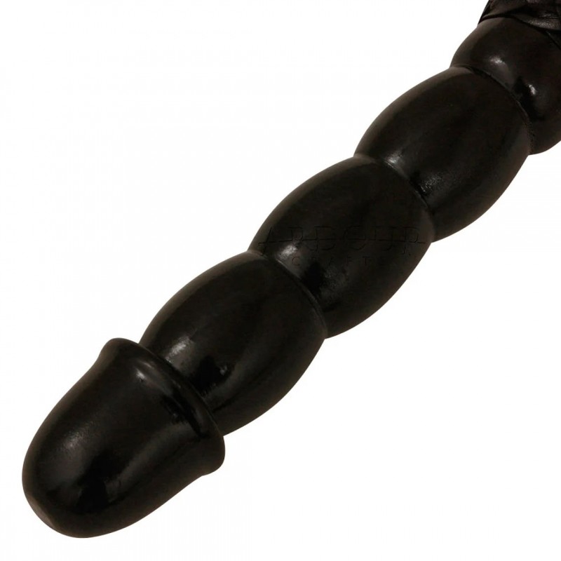 BDSM Leather Flogger -25 High Quality Leather Tails -solid wooden Handle Flogger- DDLG flogger, Pet play Flogger, Kinky Flogger, Anal Plug