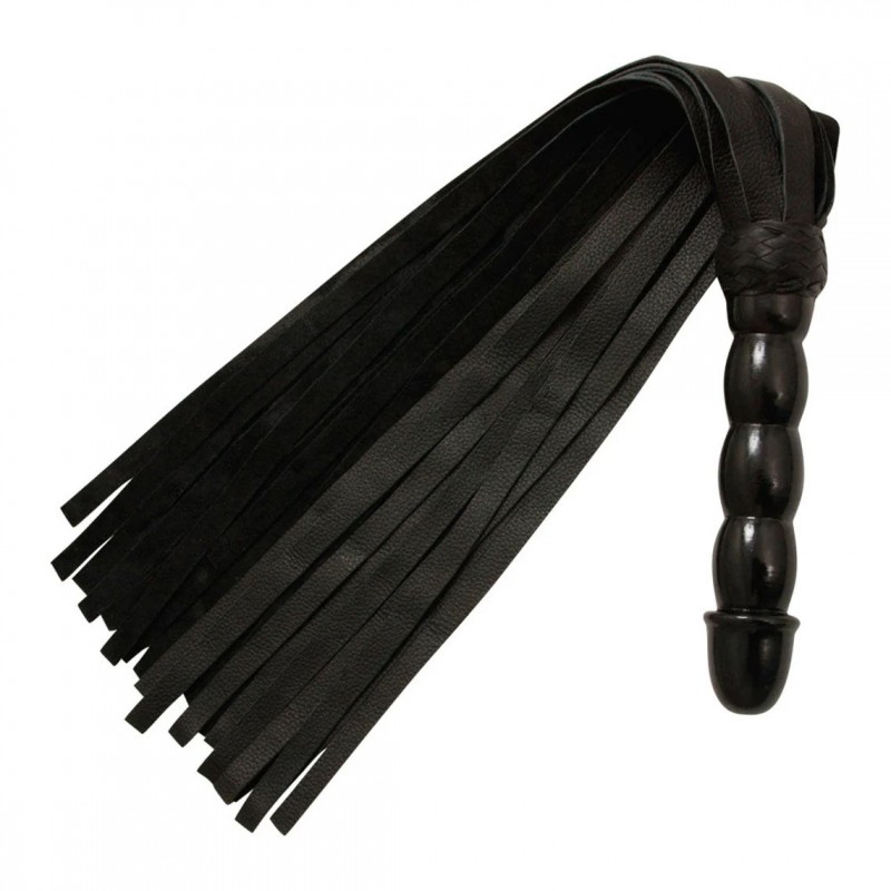 BDSM Leather Flogger -25 High Quality Leather Tails -solid wooden Handle Flogger- DDLG flogger, Pet play Flogger, Kinky Flogger, Anal Plug