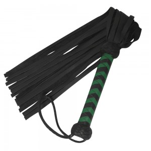 Real Cow-Hide Flogger Fetish Leather Heavy Duty BDSM Kinky Flogger Impact Play Toy