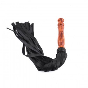 BDSM Leather flogger, Thuddy Flogger For Couples , BDSM Impact Toys, Real Leather BDSM Heavy Duty Soft Tassels Flogger( Solid Wood Handle )